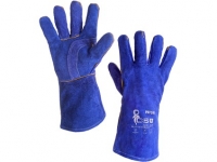 pracovní rukavice celokožené rukavice 5P kožené svářecí PATON BLUE modré č.11