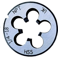 závitové kruhové čelisti NPT závit očko závitové NPT 1/4"x18 HSS